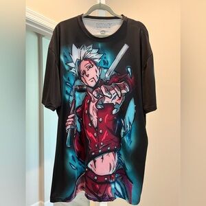 Black Anime Graphic T-Shirt